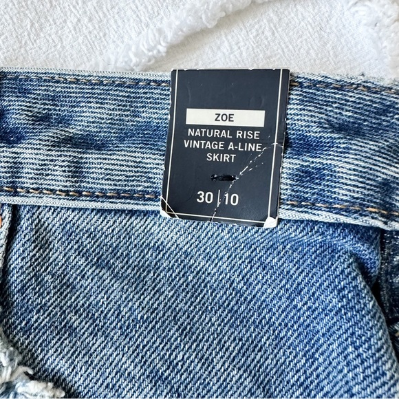 • NWT! • Abercrombie & Fitch zipper denim jeans skirt Sz.30 - Picture 4 of 4
